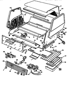 Replacement Parts Diagram and Parts List for TRO670  Black and Decker Toaster Oven